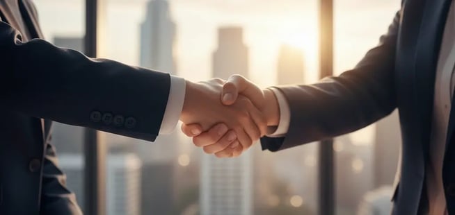 professional handshake