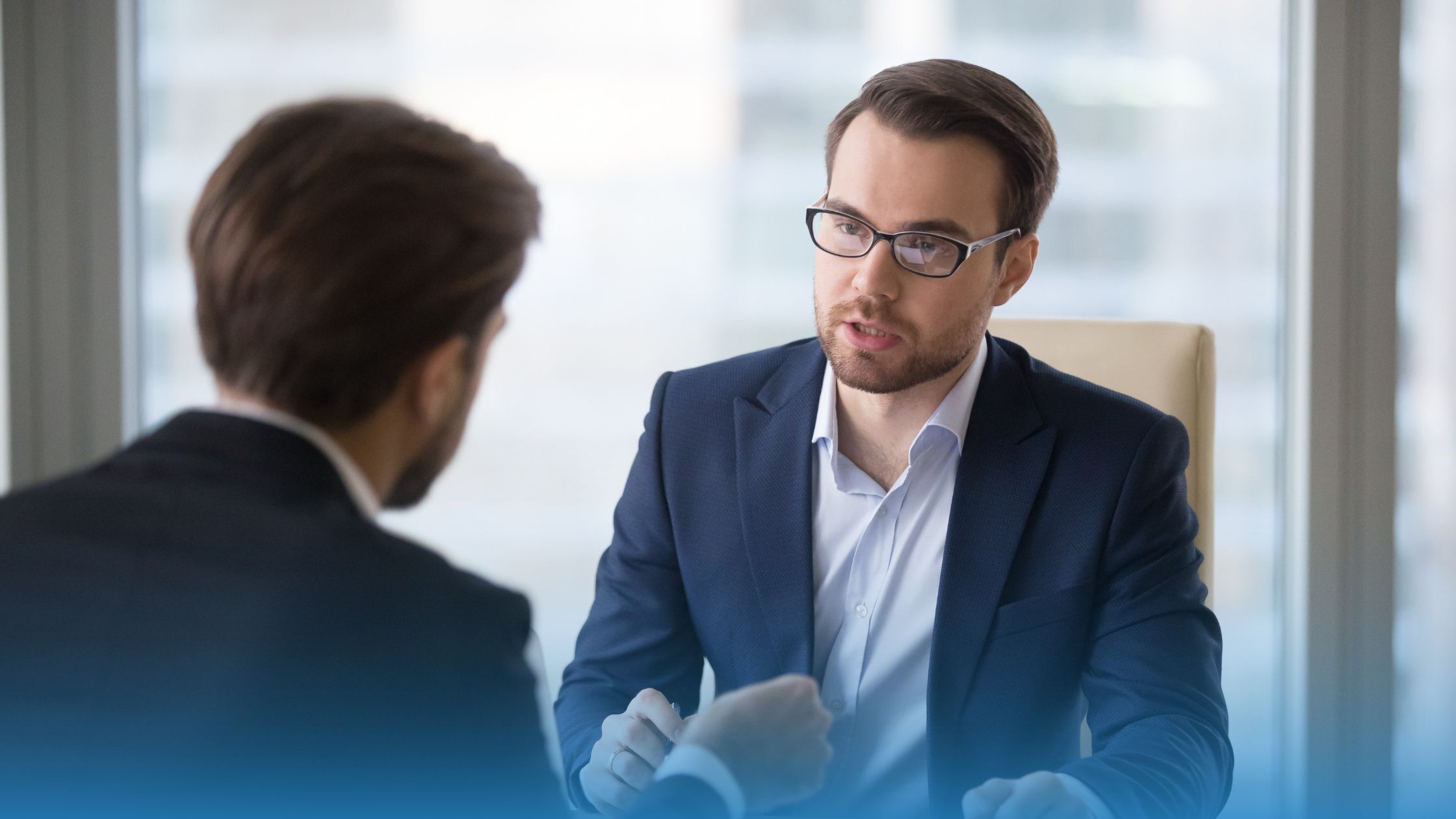 Finance teams negotiating a contract